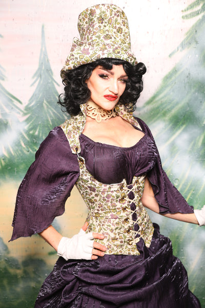 Petite Vixen Corset in Purple Meadow - Day 7 of 12 Days of Christmas