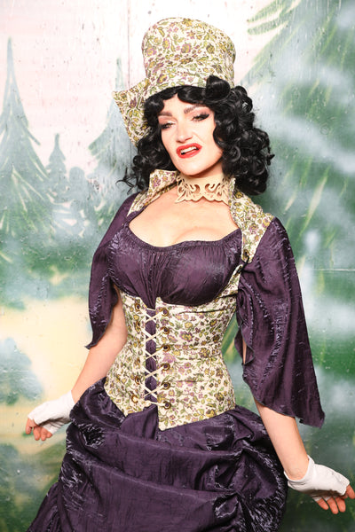 Petite Vixen Corset in Purple Meadow - Day 7 of 12 Days of Christmas
