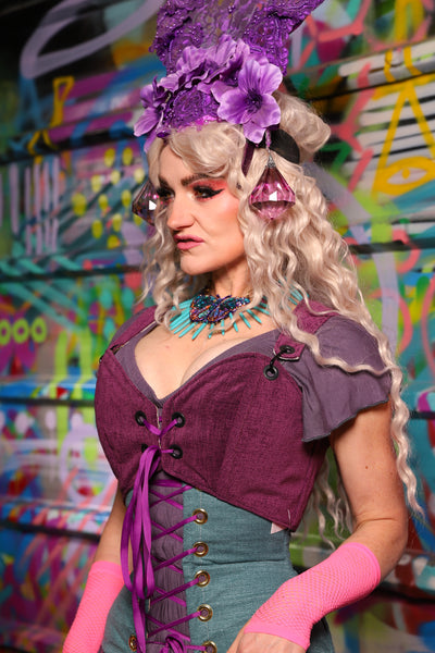 12. Cropped Courtier in Byzantine Heather – The Feylustrium Collection