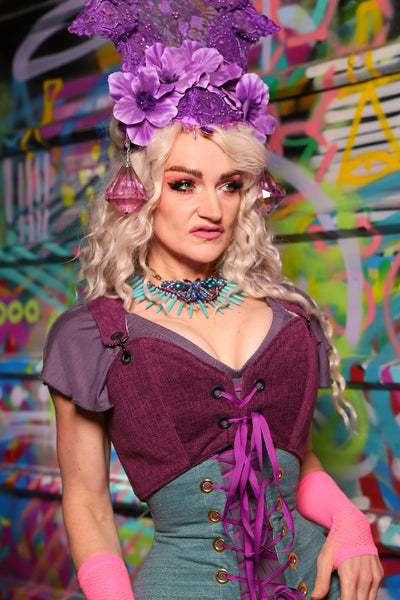 12. Cropped Courtier in Byzantine Heather – The Feylustrium Collection