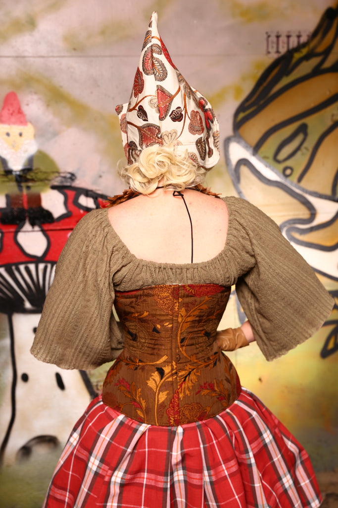 39-Wench Corset in Cedar Wood Floral - The Gnomenclature Collection –  Damsel in this Dress Corsets