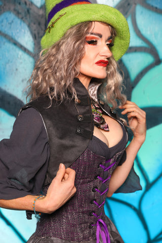 Sgt Pepper Vest in Shadecloth - The "Pumpkins, Screams & Corset Dreams" Collection