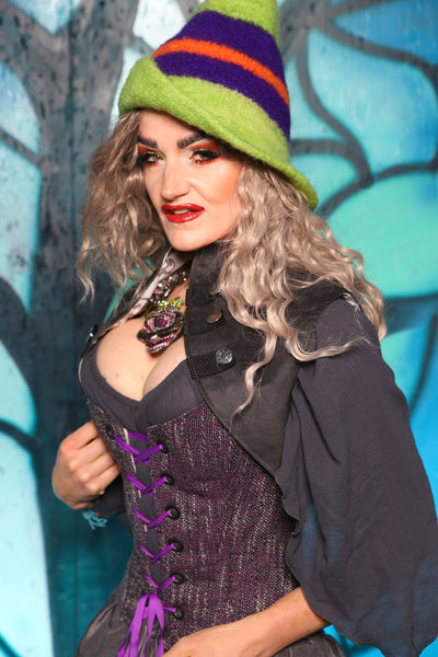 Sgt Pepper Vest in Shadecloth - The "Pumpkins, Screams & Corset Dreams" Collection