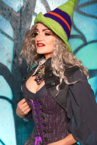 Sgt Pepper Vest in Shadecloth - The "Pumpkins, Screams & Corset Dreams" Collection