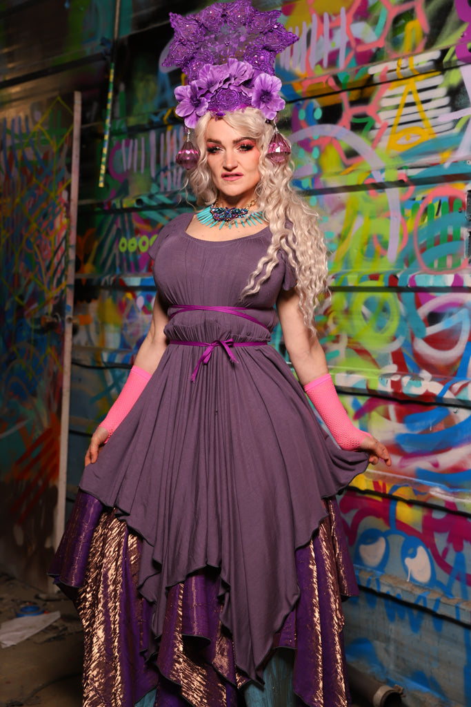 20. Fairy Dress in Dusty Lavender Stretch Rayon