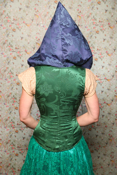 Petite Vixen in Shamrock Floral with VARIOUS Different Blue Hoods! -Lucky Day Collection