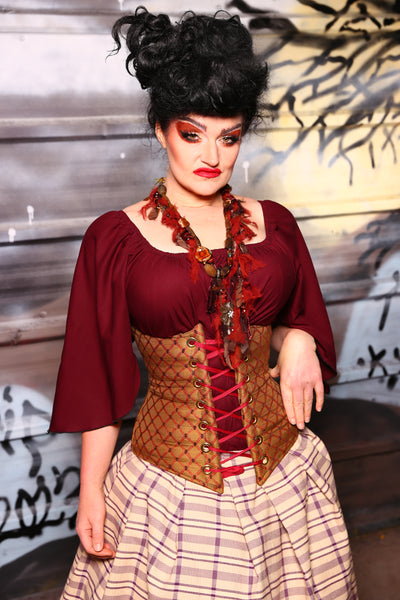 Wench Corset in Cinnamon Applesauce - The Sanderson Sisters Collection