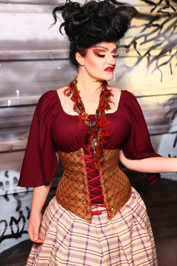 Wench Corset in Cinnamon Applesauce - The Sanderson Sisters Collection