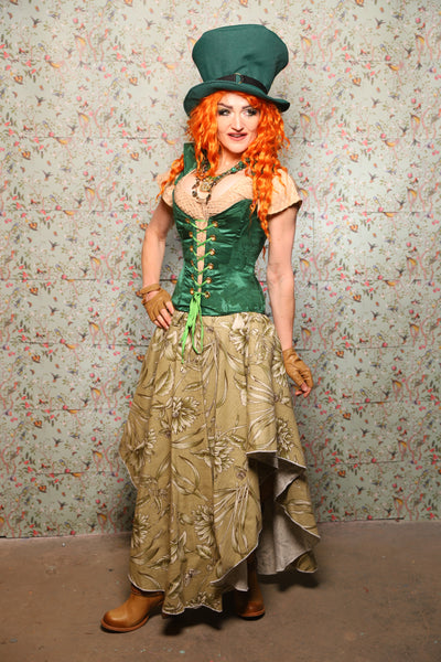 Crescent Skirt in Herbalist Floral - Lucky Day Collection