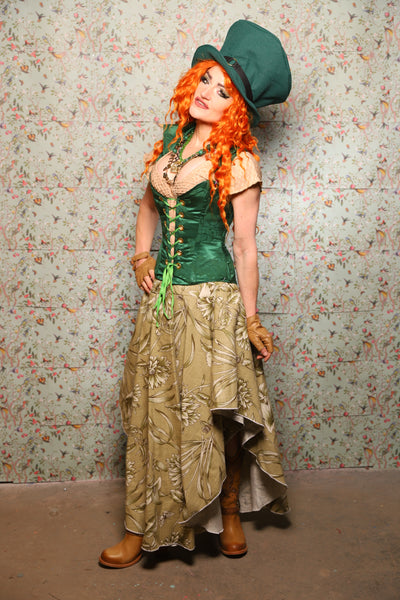 Crescent Skirt in Herbalist Floral - Lucky Day Collection