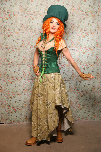 Crescent Skirt in Herbalist Floral - Lucky Day Collection