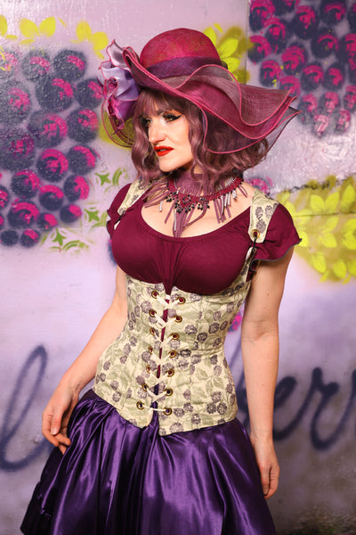 Vixen Corset in Wild Blackberry - The Basil & Bramble Collection