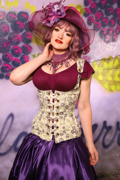 Vixen Corset in Wild Blackberry - The Basil & Bramble Collection