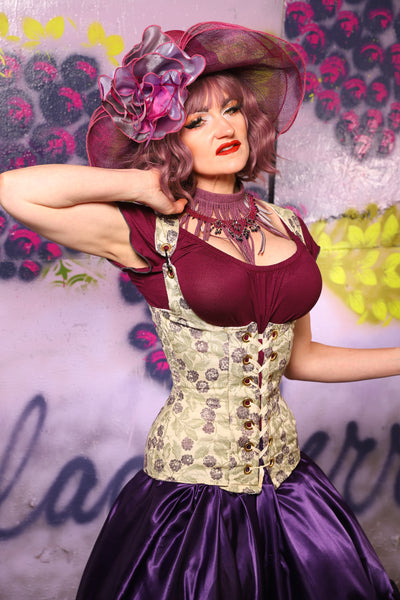 Vixen Corset in Wild Blackberry - The Basil & Bramble Collection