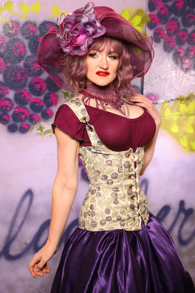 Vixen Corset in Wild Blackberry - The Basil & Bramble Collection