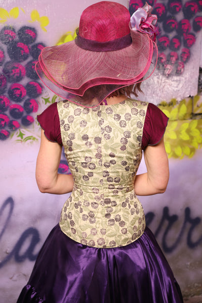 Vixen Corset in Wild Blackberry - The Basil & Bramble Collection