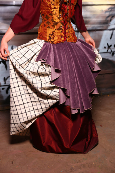 Detachable Peplum Ruffle in Dusk Velvet - The Sanderson Sisters Collection