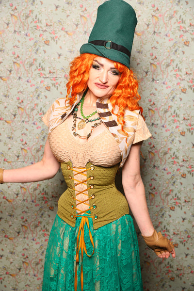 Sgt. Pepper Vest in Gold Branches -Lucky Day Collection