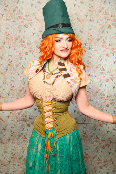 Sgt. Pepper Vest in Gold Branches -Lucky Day Collection