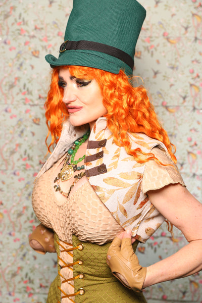 Sgt. Pepper Vest in Gold Branches -Lucky Day Collection
