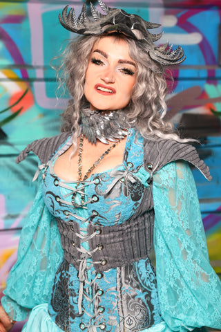 16. Cropped Elf in Gray Corduroy - The "Love at Frost Sight" Collection