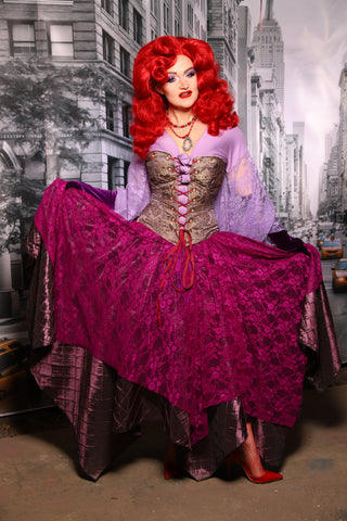 Fairy Skirt in Byzantine Violet Lace #30 - The "Menis to Sasiete" Collection