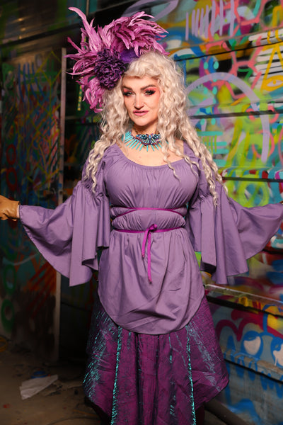 25. Flounce Blouse in Lilac - The Feylustrium Collection
