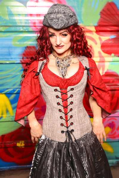 Marie Overbust Corset in Soft Mooncloth - Day 18 of "Celebrating 22 Years of Damsel"