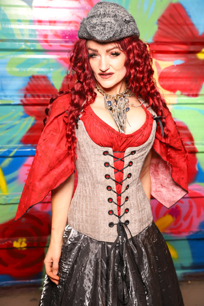 Marie Overbust Corset in Soft Mooncloth - Day 18 of "Celebrating 22 Years of Damsel"