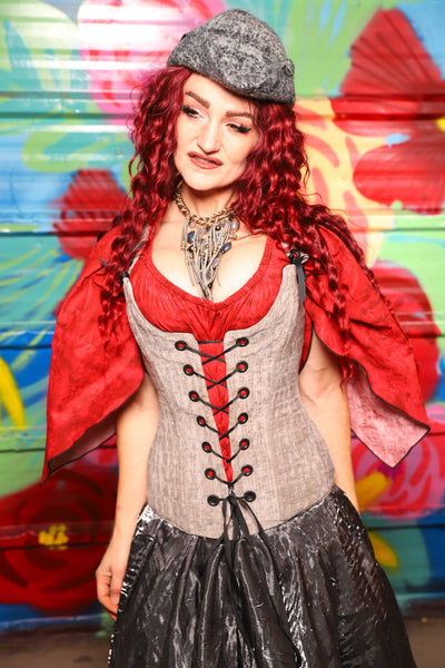 Marie Overbust Corset in Soft Mooncloth - Day 18 of "Celebrating 22 Years of Damsel"