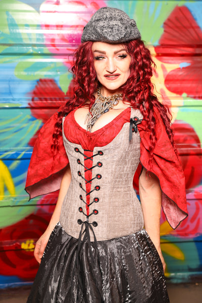Marie Overbust Corset in Soft Mooncloth - Day 18 of "Celebrating 22 Years of Damsel"