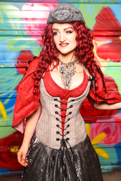 Marie Overbust Corset in Soft Mooncloth - Day 18 of "Celebrating 22 Years of Damsel"