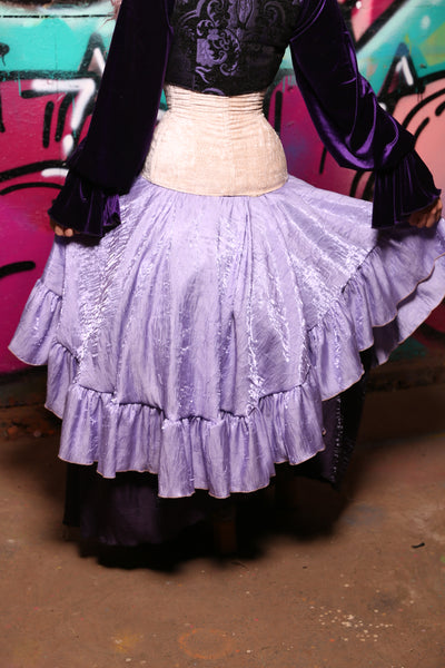 Crescent Skirt w/ Ruffle in Magic Crushed #5 - The Orchid Oracle Collection