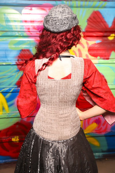 Marie Overbust Corset in Soft Mooncloth - Day 18 of "Celebrating 22 Years of Damsel"