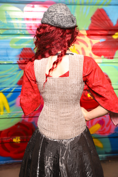Marie Overbust Corset in Soft Mooncloth - Day 18 of "Celebrating 22 Years of Damsel"