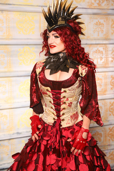 Maiden Bodice Corset in Emberheart Tapestry - "Dragon's Breath" Collection