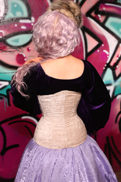 Torian Corset In White Scales #32 - The Orchid Oracle Collection