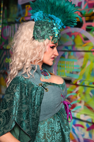 13. Cropped Courtier in Lagoon Spell Upholstery – The Feylustrium Collection