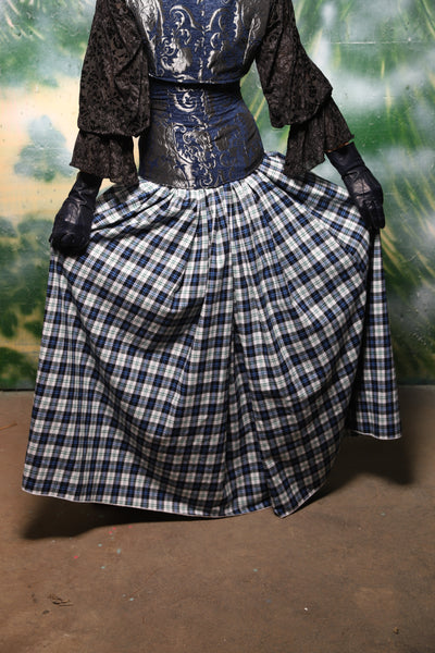 Tulip Skirt in Ink & Ivory Plaid - Day 5 of 12 Days of Christmas