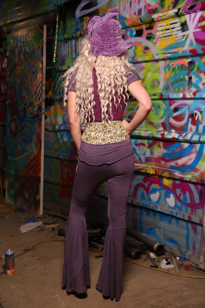 01. Bell Bottoms in Dusty Lavender Stretch Rayon - The Feylustrium Collection