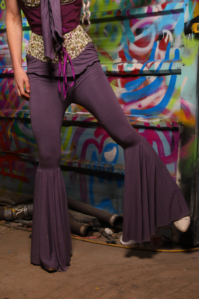 01. Bell Bottoms in Dusty Lavender Stretch Rayon - The Feylustrium Collection