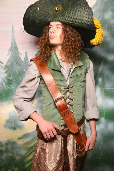 Men's Flynn Vest in Soft Moss Velvet - Day 6 of 12 Days of Damsel Christmas 2025