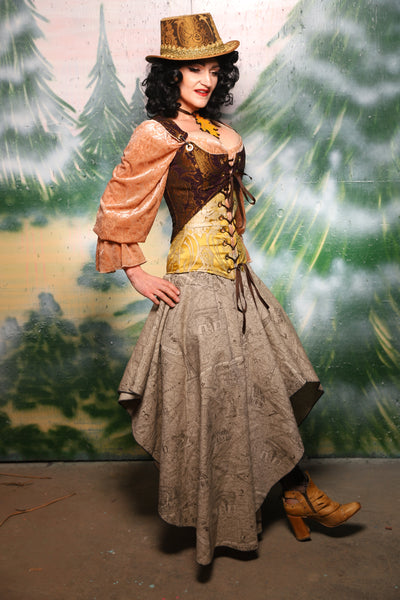 Crescent Skirt in Map of Paris - Day 11 of 12 Days of Damsel Christmas 2025