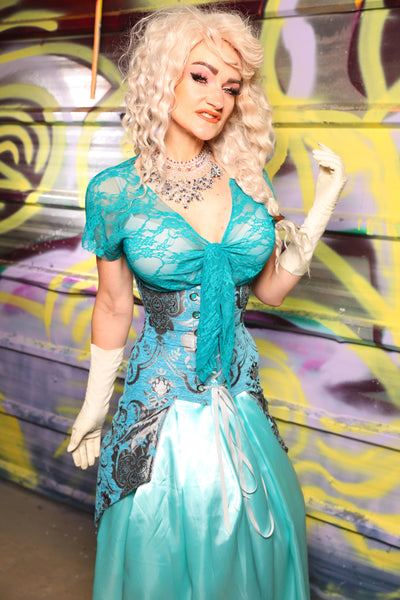 Petite Siren in Turquoise & Silver Medallion - Day 19 of "Celebrating 22 Years of Damsel"