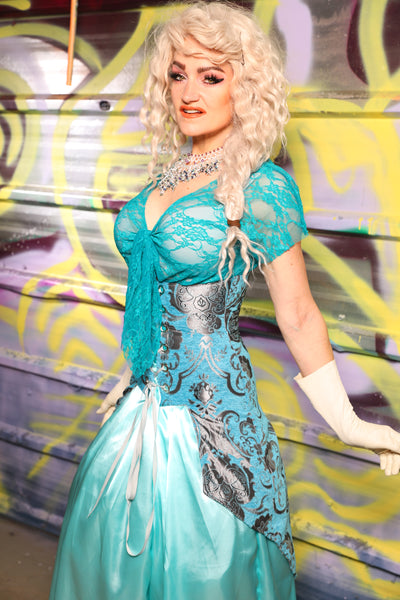 Petite Siren in Turquoise & Silver Medallion - Day 19 of "Celebrating 22 Years of Damsel"