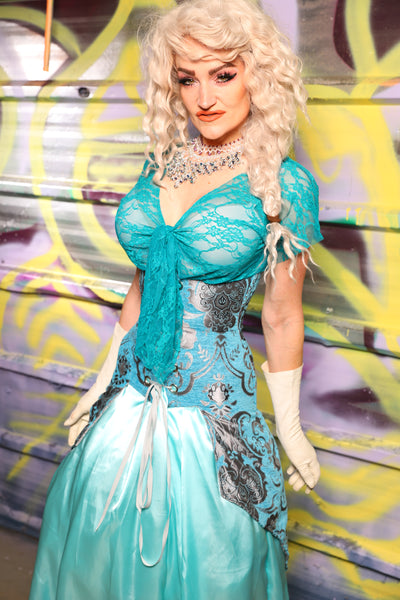 Petite Siren in Turquoise & Silver Medallion - Day 19 of "Celebrating 22 Years of Damsel"