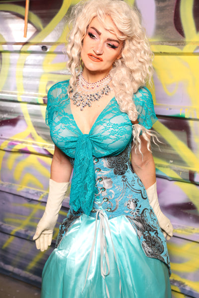 Petite Siren in Turquoise & Silver Medallion - Day 19 of "Celebrating 22 Years of Damsel"