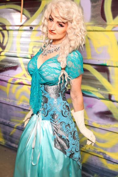 Petite Siren in Turquoise & Silver Medallion - Day 19 of "Celebrating 22 Years of Damsel"