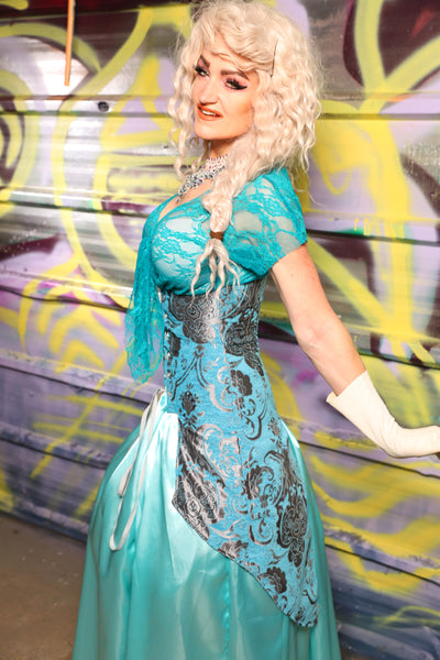 Petite Siren in Turquoise & Silver Medallion - Day 19 of "Celebrating 22 Years of Damsel"