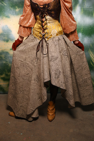 Crescent Skirt in Map of Paris - Day 11 of 12 Days of Damsel Christmas 2025